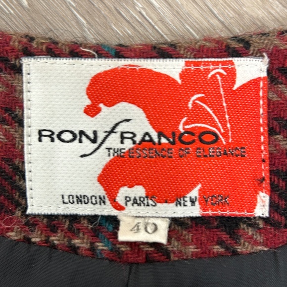 3/4 Sleeve Tartan Blazer - Picture 5 of 7